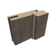 Деталь короба телескопическая Эко-шпон 70х28х2070 серый кедр с уплотнителем